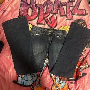 Bebe low rise flared  Y2K jeans